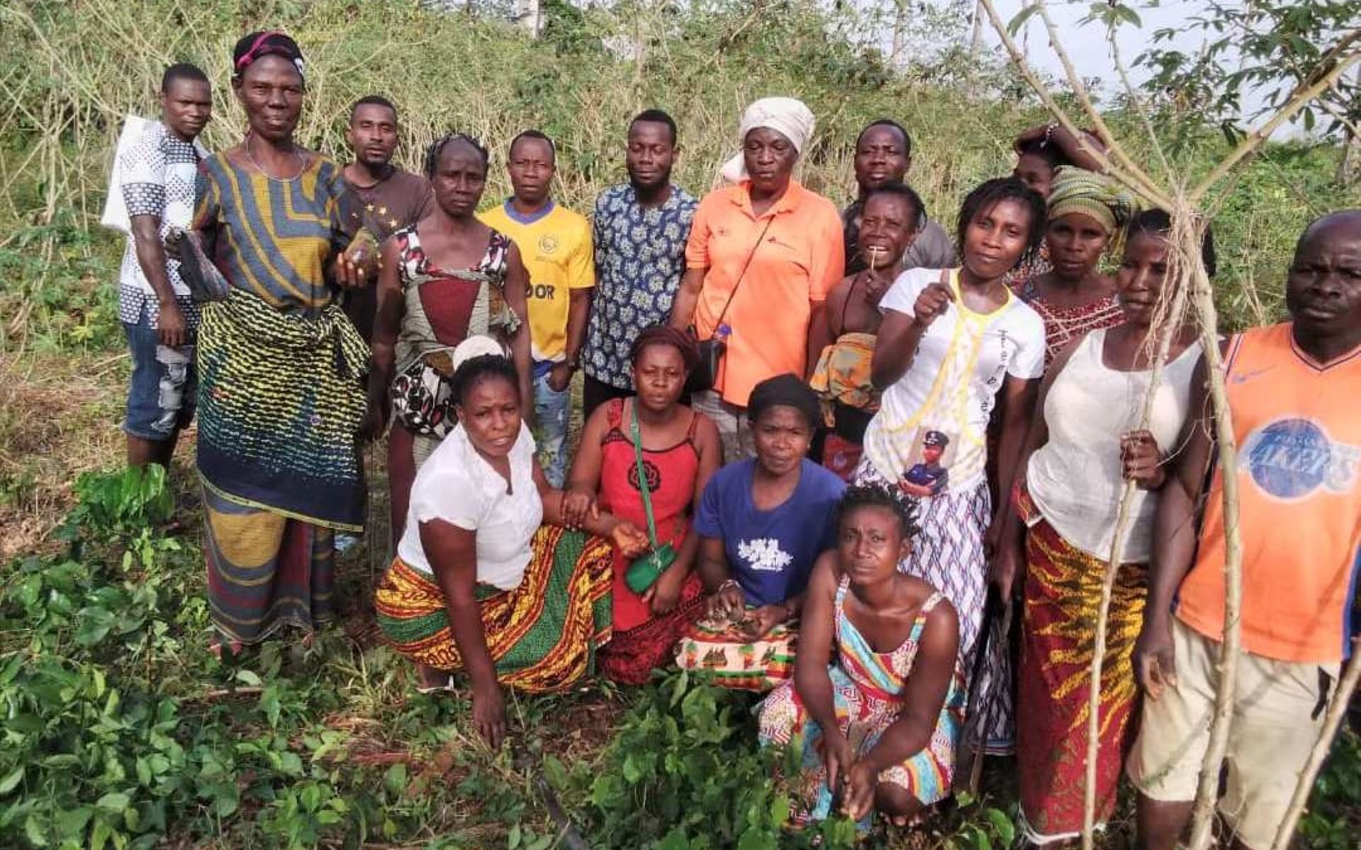 Femmes agricultrices SOCOBECI cultivant des produits vivriers en Côte d'Ivoire
